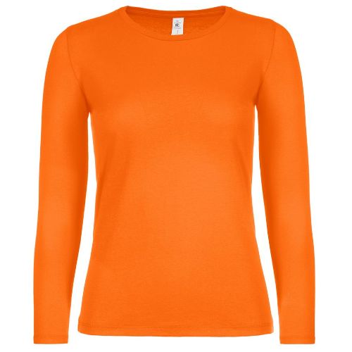 B & C Collection B&C #E150 Long Sleeve /Women Orange